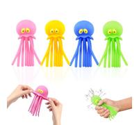 Set di 4 Palloncini D'acqua a Forma di Polpo,Giocattoli per Piscina,Palloncini Riutilizzabili per Bombe D'acqua,per Piscina, Spiaggia,Vasche da Bagno