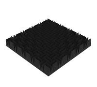 Set di 4 pannelli in schiuma fonoassorbente | Imbottitura acustica per pareti | Piastrelle isolanti per studi di registrazione | Trattamento acustico | Modello: (Wedge 140-Double, Spessore: 140mm)