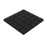 Set di 4 pannelli in schiuma fonoassorbente | Imbottitura acustica per pareti | Piastrelle isolanti per studi di registrazione | Trattamento acustico | Modello: (Square, Spessore: 30mm)