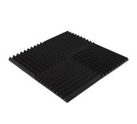 Set di 4 pannelli in schiuma fonoassorbente | Imbottitura acustica per pareti | Piastrelle isolanti per studi di registrazione | Trattamento acustico | Modello: (Wedge, Spessore: 50mm)