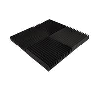 Set di 4 pannelli in schiuma fonoassorbente | Imbottitura acustica per pareti | Piastrelle isolanti per studi di registrazione | Trattamento acustico | Modello: (Wedge, Spessore: 70mm)