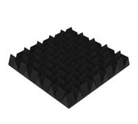 Set di 4 pannelli in schiuma fonoassorbente | Imbottitura acustica per pareti | Piastrelle isolanti per studi di registrazione | Trattamento acustico | Modello: (Wedge 140, Spessore: 140mm)