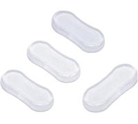 Set di 4 paracolpi trasparenti per sedile del WC, in silicone, forte adesivo, paracolpi, cuscinetti in gomma per casa, hotel e ospedali, parti WC