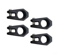 Set di 4 pedane per barche in nylon nero per Bimini Top Eye End 19 mm/23 mm/25 mm, set di accessori per fissaggio sicuro e prestazioni su yacht e navi a vela (7/8")