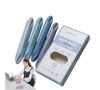 Set di 4 pennarelli pastello - Evidenziatori estetici, inchiostro vivace e liscio con punta a scalpello per linee pulite e impugnatura comoda | Carina carta da lettere per studenti, diario, ufficio