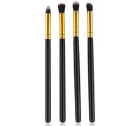 Set di 4 pennelli da trucco creativi professionali per occhi, ombretto, eyeliner, sfumatura, piega, set da viaggio, pennello per ombretto, matita e strumento cosmetico essenziale, robusto
