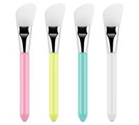Set di 4 pennelli in silicone, spatola, pennelli misti per tecnica mista; set di pennelli riutilizzabili in resina epossidica, strumenti per spalmare la pittura fai da te, miscelazione e diffusione su