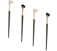 Set di 4 pennelli per contorno naso, ergonomici, per accentuazione precisa e ombretto, per una finitura impeccabile