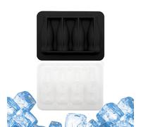 Set di 4 per cubetti di ghiaccio in silicone, a forma di bottiglia, 4 scomparti, per cubetti di ghiaccio, per giorni caldi, feste, feste di famiglia, bar, cucina, cocktail, succo di caffè