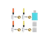 Set di 4 pesca a batteria luci a LED per la pesca segnalatore di abboccata