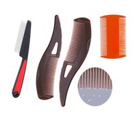 Set di 4 pettini per forfora, in acciaio inox, a denti fini, pettine per la psoriasi del cuoio capelluto, pettine per la rimozione della forfora, pettine disintossicante per il cuoio capelluto,