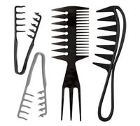 Set di 4 pettini per un lifting istantaneo del volume delle radici, districante delicato e styling da salone, pettine a denti larghi e design a tre punte per uomini e donne, perfetto per la cura dei