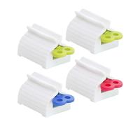 Set di 4 pezzi di dilatatori di dentifricio, tubi e porta dentifricio con dispenser di dentifricio (verde, blu, rosso)