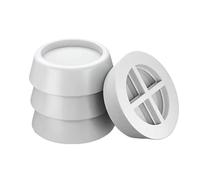 Set Di 4 Pezzi For Lavatrice, Asciugatrice, Ammortizzatore, Base Universale Stabile(White4pcs)