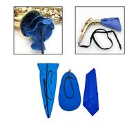 Set di 4 pezzi per la pulizia e la cura del sassofono, portatile, blu, per