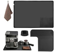 Set di 4 pezzi per Ninja Luxe Café, accessori per macchina da caffè per Ninja, tappetino in silicone 60×40 cm, tappetino superiore, base pressino e panno