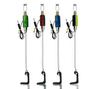 Set di 4 pezzi per pesca alla carpa, scambisti, set di indicatori di morso per pesca alla carpa, set di indicatori di morso per luci di canna da esterni, 4 pezzi per pesca alla carpa scambisti, A