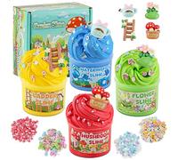 Set di 4 pezzi Slime per ragazze e ragazzi da 8 a 12 anni, regalo per feste e giocattolo sensoriale, melma per bambini, Pasqua e Natale