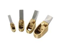 Set Di 4 Pialle Per Lavorazione Del Legno Con Fondo Piatto Strumento Per Liutaio In Rame E Metallo Chitarra Violino Strumenti per la Riparazione della Chitarra(Flat bottom)