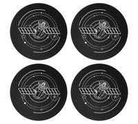 Set di 4 piastre metalliche per Mini e Gen 3, cuscinetti magnetici, piastrine adesive in metallo per auto, camper, tetto, senza foratura, base magnetica rotonda antiruggine, con forte forza adesiva
