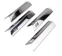 Set di 4 piastre riscaldanti per barbecue a gas, in acciaio inox, per grigliare con successo