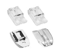 Set di 4 piedini per macchina da cucire, accessori per cucire, set universale per macchina da cucire, piedino per cucire, piedino per cucire con bordi trasparenti
