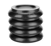 Set di 4 piedini per pianoforte, piedini rotondi in faggio, per rotelle, tazze, accessori per pianoforte verticale (negro)