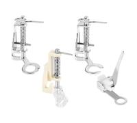 Set di 4 Piedini Premistoffa in Metallo per Rammendo/Movimento Libero per Macchine da Cucire Singer Brother Janome e Altre, Include Piedino per Trapuntatura e Ricamo a Punta Chiusa e Punta Aperta