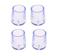 Set di 4 piedini protettivi in gomma per mobili, tavoli, sedie, pavimenti, trasparenti, 15 mm di diametro, come da descrizione