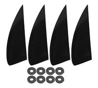 Set di 4 pinne in plastica per tavola da surf, pinne per e longboard, pinne di coda leggere e flessibili con una superficie liscia al tatto, adatte a tutte le condizioni di