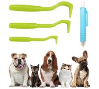 Set di 4 Pinza per Zecche,Pinzette per Zecche in Acciaio Inox,Pinza cCombinata 2 in 1 per Zecche e Zecche,Pinza Zecche di Professionale per Animali,Cani e Gatti(Verde)