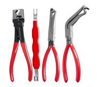 Set di 4 pinze di scollegamento elettrico in acciaio ad alto tenore di carbonio, separatore di connettori automobilistici con punte a doppia estremità per una facile rimozione del terminale del filo