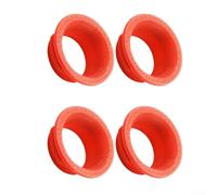 Set di 4 pinze freno per Magura MT5/MT7, coperture decorative in plastica in diversi colori, design semplice per la personalizzazione (rosso)