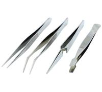 Set di 4 Pinzette in Acciao Inossidabile