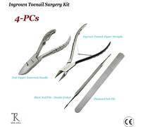 Set Di 4 Podologia Incarnite Unghie Del Piede Chirurgia Kit Tronchesino &