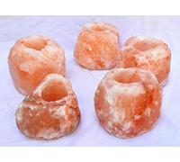 LAMARE Set di 4 Portacandele di Sale dell Himalaya - Magic Salt® Lighting for Your Soul