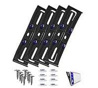 Set di 4 portatarga senza telaio per auto, portatarga senza telaio, universale, fissaggio robusto e su misura per auto, camion, moto