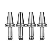 Set di 4 portautensili CAT40 ER16 con mandrino, lunghezza 4/100 mm, set di supporti per fresatura e tornio per macchine da incisione CNC (4 pezzi, CAT40-ER16-100)