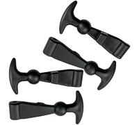 Set di 4 pratici fissaggi in gomma con impugnatura a T per coperture del motore del veicolo Cassetta degli attrezzi di sicurezza portatili robusti morsetti elastici porta cappuccio elastico