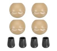 Set di 4 protezioni per gambe della sedia Moon impermeabili piegate multiuso coperture per sgabelli da esterni antiscivolo piedini a sfera da campeggio