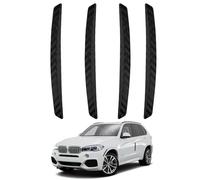 Set Di 4 Protezioni Per Porte in Fibra Di Carbonio - Protezioni Antigraffio Universali Per Porte, Strisce Laterali Decorativi E Protezioni Per Paraurti - Ideali Per Auto E Veicoli (Nero)