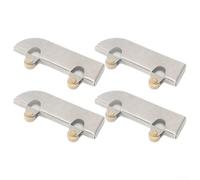 Set di 4 pulegge in acciaio inox per porta scorrevole, con cuscinetti a sfera in acciaio inossidabile e design a doppio cuscinetto (ruote in rame)