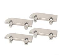 Set di 4 pulegge in acciaio inox per porta scorrevole, con cuscinetti a sfera in acciaio inox e design a doppio cuscinetto (ferro + ruota in ferro)