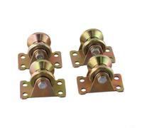 Set di 4 pulegge per fune da 8 mm, con doppi cuscinetti a sfera e telaio in acciaio resistente, adatte per binari delle porte e sistemi di guida a fune