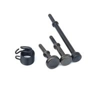 Set di 4 punte a martello pneumatico e molla, utensili a scalpello pneumatico, per levigare le derive pneumatiche, per rimuovere rotori, tamburi, mozzi e sostituire i perni delle ruote (1 set)