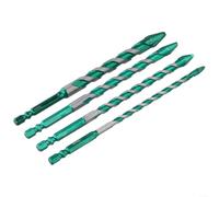 Set di 4 punte da trapano in carburo da 150 mm per forare legno, metallo, vetro e piastrelle, gamma di dimensioni 6/8/10/12 mm