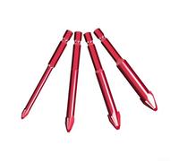 Set di 4 punte eccentriche per forare piastrelle, vetro e cemento con carburo ad alta durezza