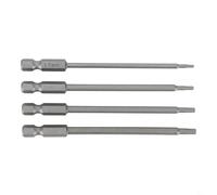 Set di 4 punte magnetiche per cacciavite con gambo esagonale da 1/4, 1 5 mm, 2 0 mm, 2 5 mm, 3 0 mm, in lega di acciaio, connessione rapida per utensili senza fili (1,5 mm)