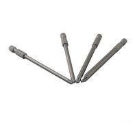 Set di 4 punte per cacciavite a gambo esagonale da 10,2 cm per Torx T8//per T15/per T20, Hex H3/H4/H5/H6, per Phillips PH2 (4,0-6,0 mm), scanalato SL3-SL6 - 100 mm (B)