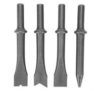 Set di 4 punte pneumatiche con manico lungo per pala a gas 150, adatte per sculture in pietra e rimozione della sabbia